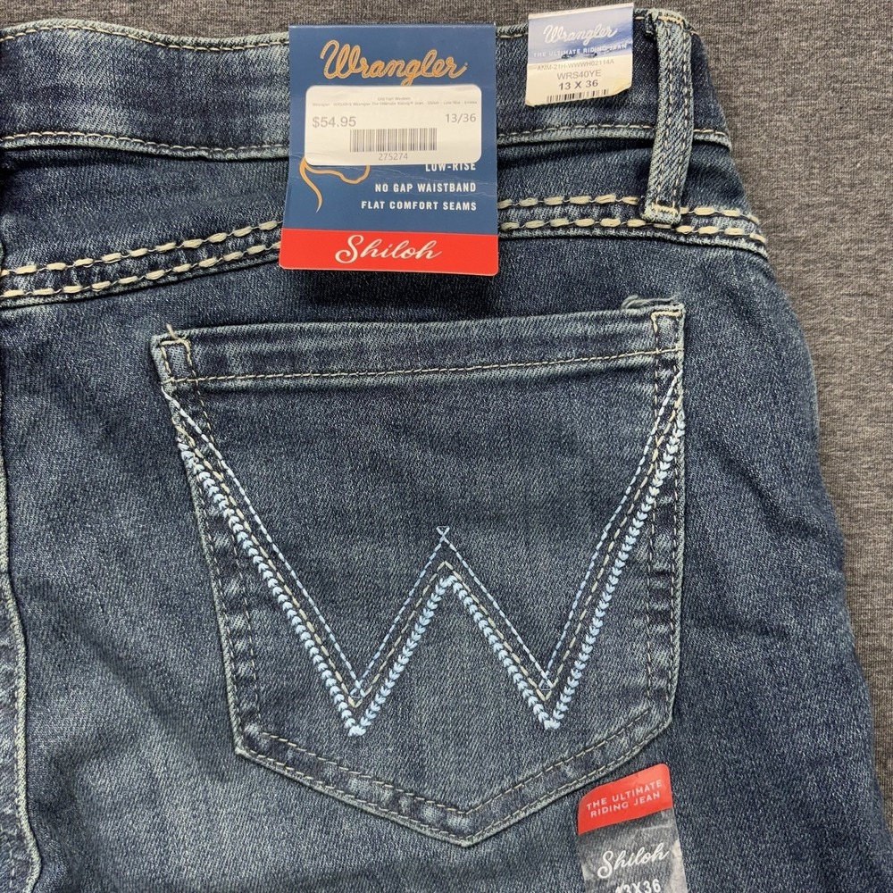 Wrangler Jeans Womens 13x36 Shiloh The Ultimate Riding Jean Stretch Cowgirl NEW - Picture 2 of 13
